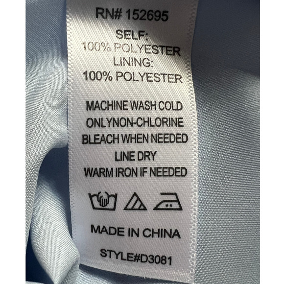 KOKO + MASON WOMENS SIZE MEDIUM OFF SHLDR JACQUARD LINED MIDI DRESS BLUE NEW - Picture 12 of 14